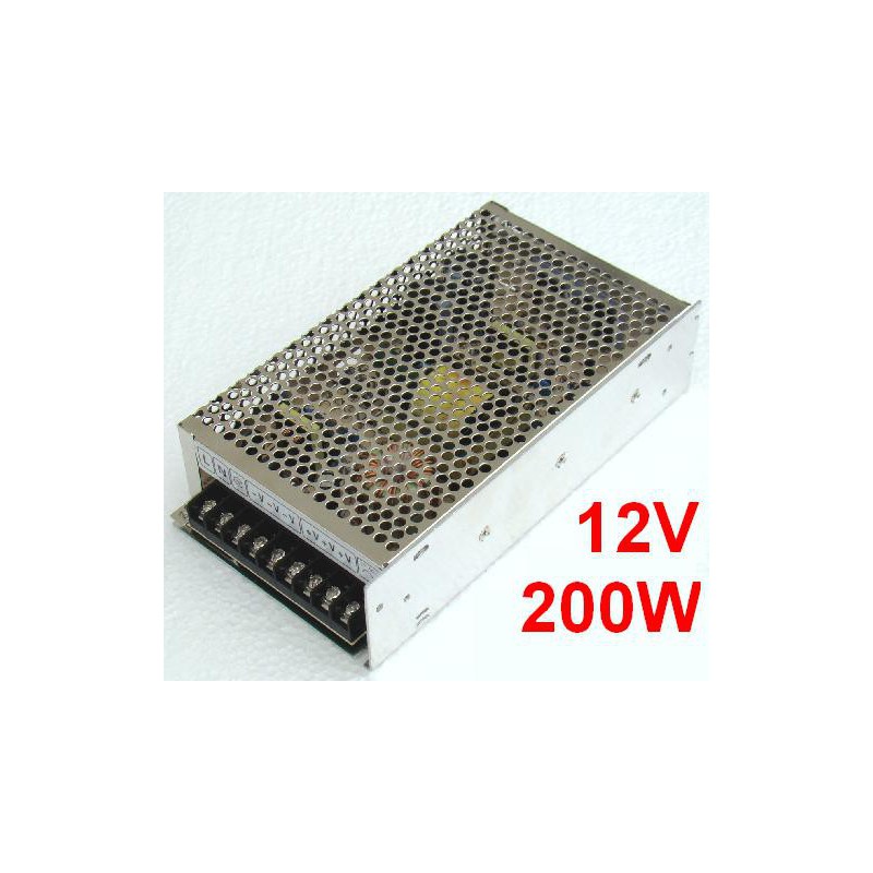 ZASILACZ PRZEMYSLOWY 12V 200W 16,5A CNC LED