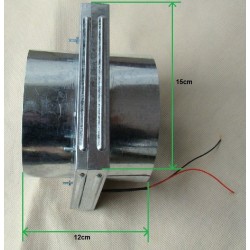 WENTYLATOR KANAŁOWY TURBINA KOMINKOWA 12V MOCNY