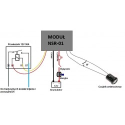 STEROWNIK ŚWIATEŁ NSR-01 Z CZUJNIKIEM OŚWIETLENIA - ZMIERZCHOWY AUTOMAT