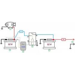 SEPARATOR AKUMULATORÓW 12V IZOLATOR BATERII SASM1