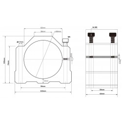Uchwyt do frezarek CNC 80mm - mocowanie wrzeciona