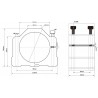 Uchwyt do frezarek CNC 80mm - mocowanie wrzeciona