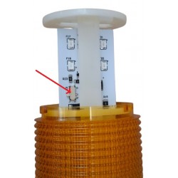 Kolumna Wieża Sygnalizacyjna LED 50mm - 2 moduły GR + BUZZER - 24V DC