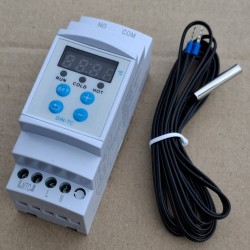 REGULATOR TEMPERATURY LED DIN TERMOSTAT -20+100'C