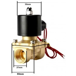ELEKTROZAWÓR Z CEWKĄ 230VAC lub 24VDC  1/2'' zawór