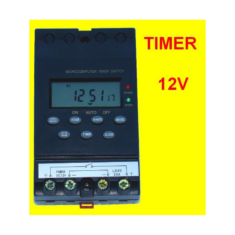 TIMER 12V WŁĄCZNIK CZASOWY AUTOMAT WYŁĄCZNIK