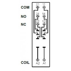 copy of PRZEKAŹNIK MOCY RELPOL RM84 230V AC 2x 8A 2P JQX