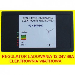 REGULATOR ŁADOWANIA 12/24 40A ELEKTROWNIA WIATROWA
