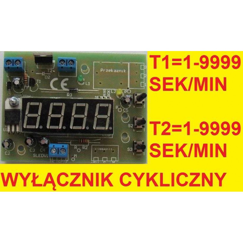 WYLACZNIK CZASOWY CYKLICZNY WLACZNIK WYSWIETLACZ wyłącznik