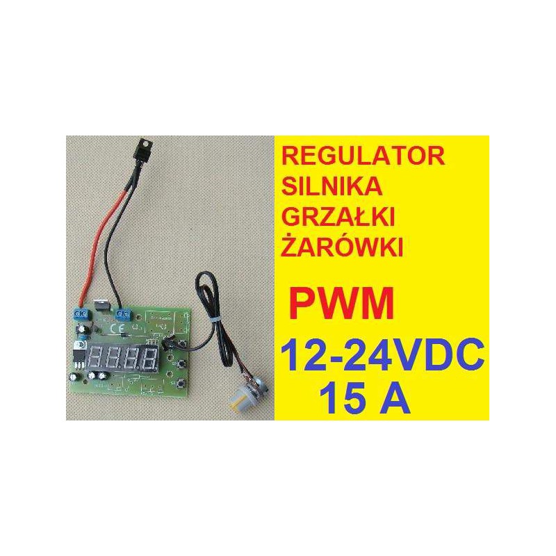 REGULATOR PWM MOCY SILNIKA GRZAŁKI ŻARÓWKI LED