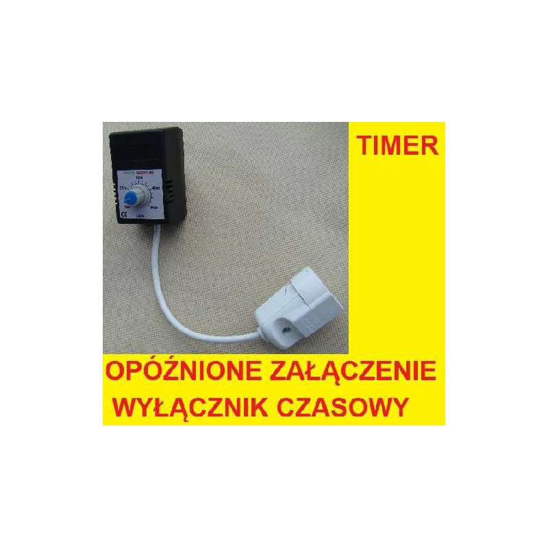 WŁĄCZNIK OPÓŹNIAJĄCY TIMER WLACZNIK 2 ZAKRESY