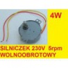 SILNIK 230V 5rpm WOLNOOBROTOWY 4W SILNICZEK