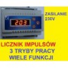 LICZNIK IMPULSÓW 0-1999800 imp. LED 3 TRYBY PRACY 230VAC