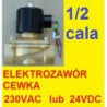 ELEKTROZAWÓR Z CEWKĄ 230VAC lub 24VDC  1/2'' zawór