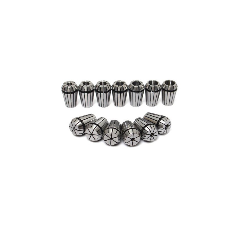 ZESTAW TULEJEK ZACISKOWYCH ER11 13 SZTUK 1mm-7mm