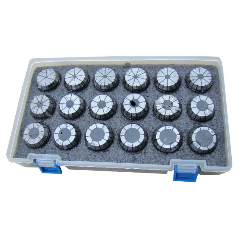 ZESTAW TULEJKI ZACISKOWE ER32 18 SZT 3-20mm