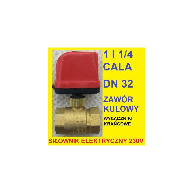 ZAWÓR 230V 1 i 1/4 cala KULOWY elektrozawór DN32