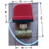 ZAWÓR 230V 3/4 cala KULOWY elektrozawór DN20