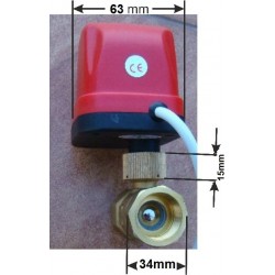 ZAWÓR 230V 3/4 cala KULOWY elektrozawór DN20