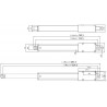 SIŁOWNIK ELEKTRYCZNY LINIOWY 12V 100mm MIKRO 9,5mm/sek