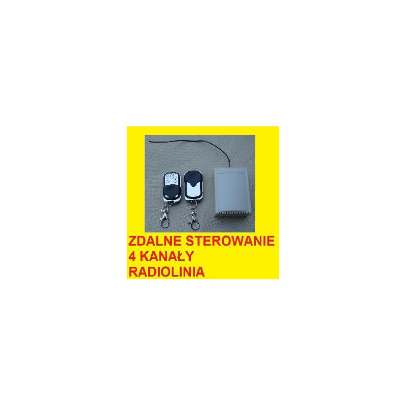 ZDALNE STEROWANIE 4 KANALOWE + 2 PILOTY RADIOLINIA