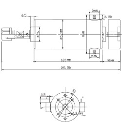 WRZECIONO DO FREZARKI 800W 12-110VDC ER11