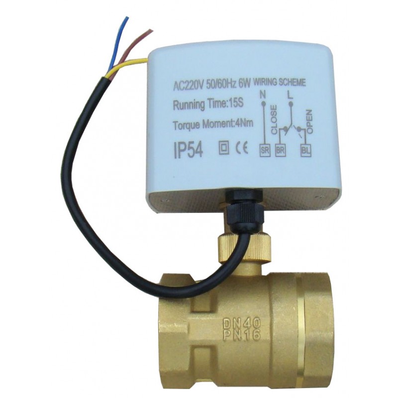 ZAWÓR 230V 1 i 1/2 cala KULOWY elektrozawor DN40