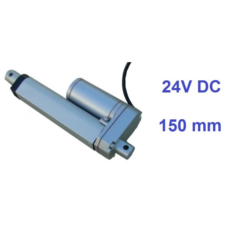 SIŁOWNIK ELEKTRYCZNY 24V MICRO SILNIK LINIOWY wysuw 150mm SLOW