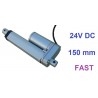 SIŁOWNIK ELEKTRYCZNY 24V MICRO SILNIK LINIOWY wysuw 150mm FAST