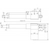 SIŁOWNIK NAPĘD ELEKTRYCZNY 24V 2000N WYSUW 800mm